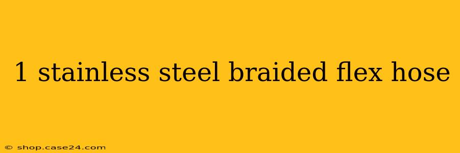 1 stainless steel braided flex hose