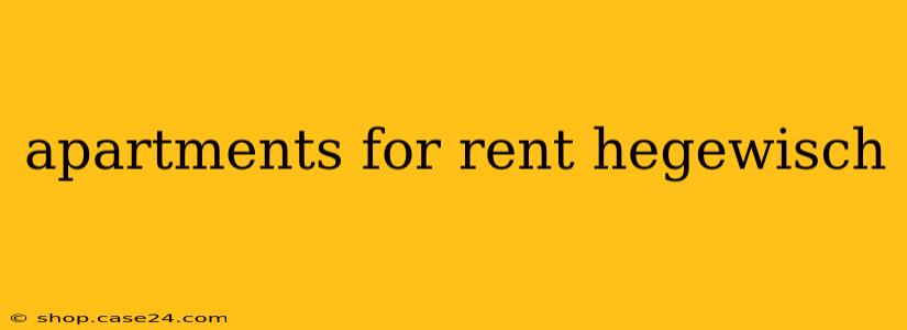 apartments for rent hegewisch