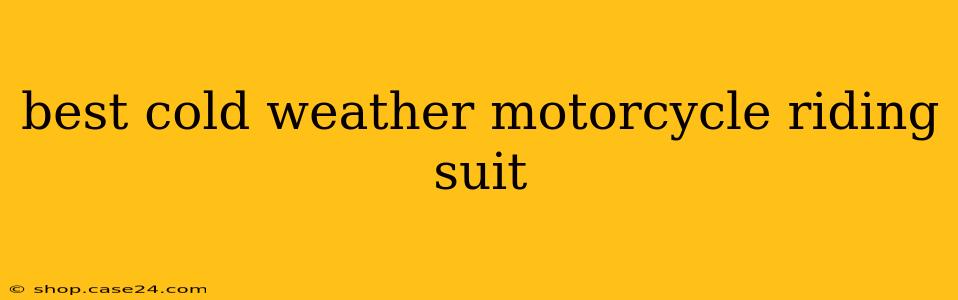 best cold weather motorcycle riding suit