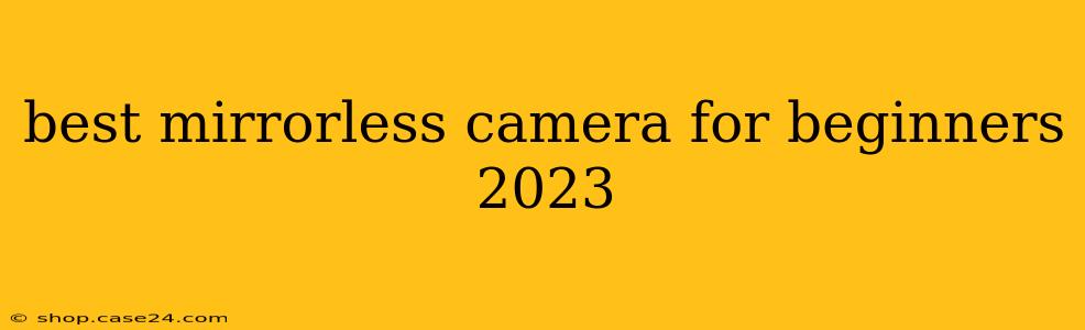 best mirrorless camera for beginners 2023