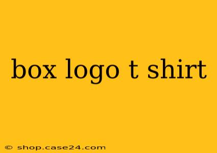 box logo t shirt