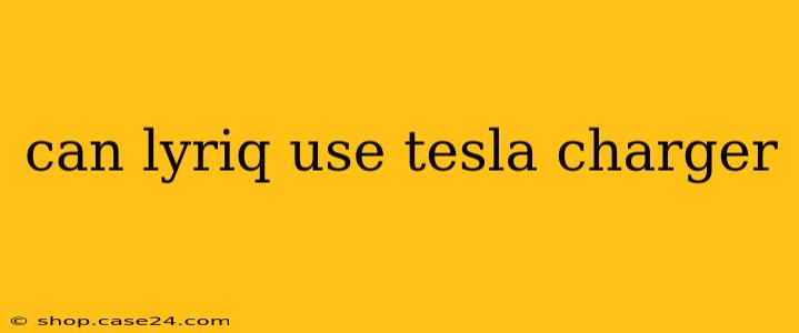 can lyriq use tesla charger