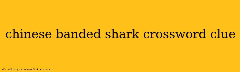 chinese banded shark crossword clue