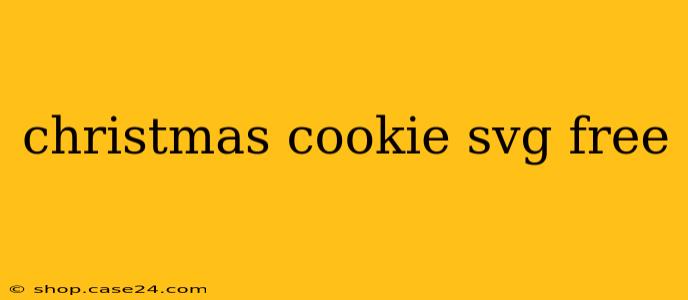 christmas cookie svg free