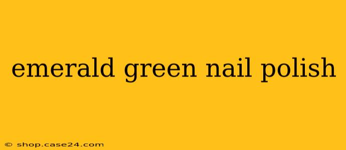 emerald green nail polish