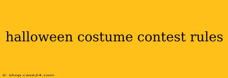 halloween costume contest rules