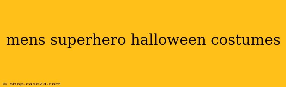 mens superhero halloween costumes