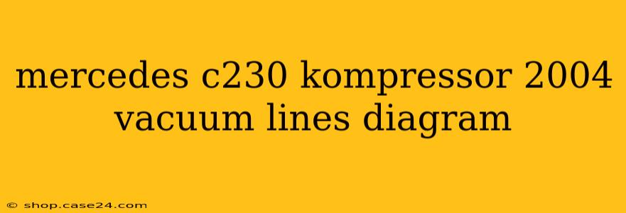 mercedes c230 kompressor 2004 vacuum lines diagram