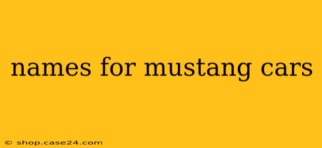 names for mustang cars