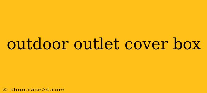 outdoor outlet cover box