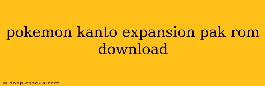 pokemon kanto expansion pak rom download