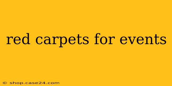 red carpets for events