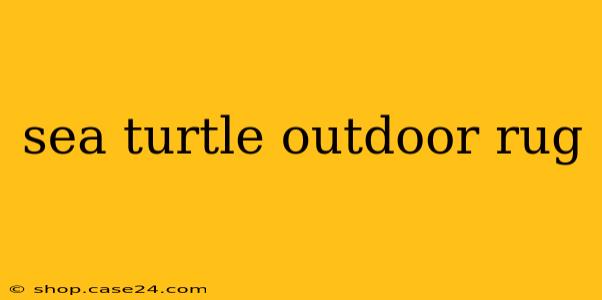 sea turtle outdoor rug