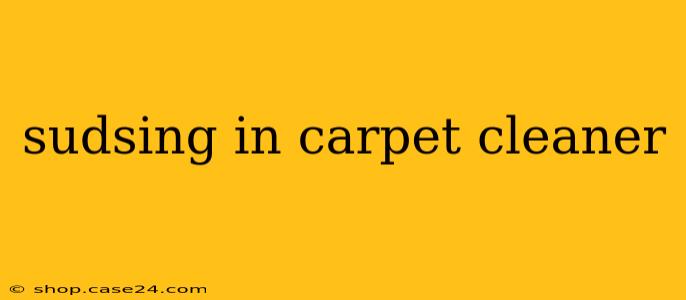 sudsing in carpet cleaner