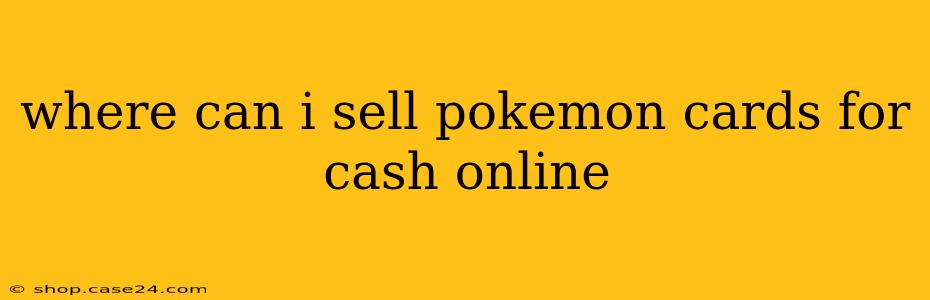 where can i sell pokemon cards for cash online