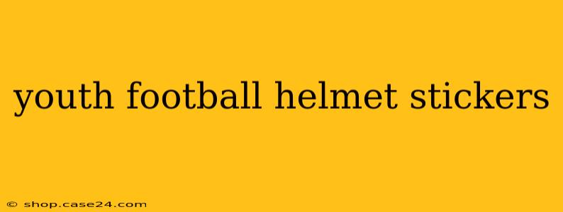 youth football helmet stickers